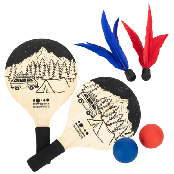 뉴스포츠 협회 탁구 비치라켓세트 협회공인인증, 단품, 1개 19,700원