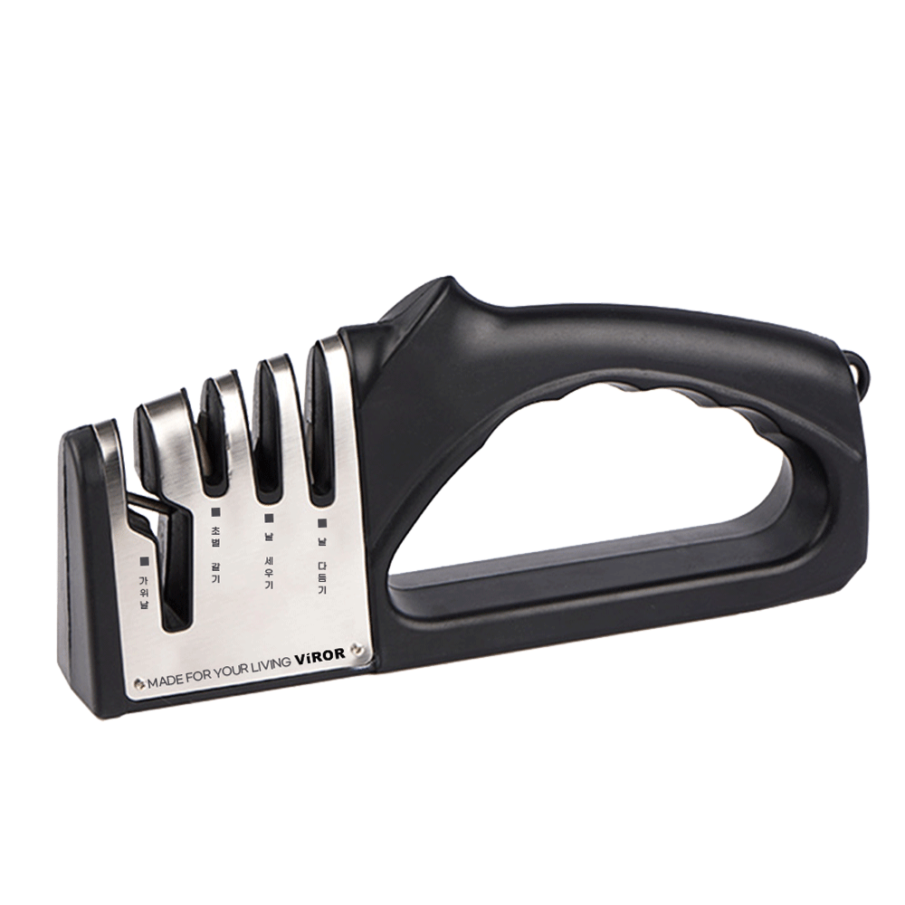 비로르 4in1 멀티 칼갈이 야스리 가위 숫돌 연마기, 1개, 블랙 5,900원