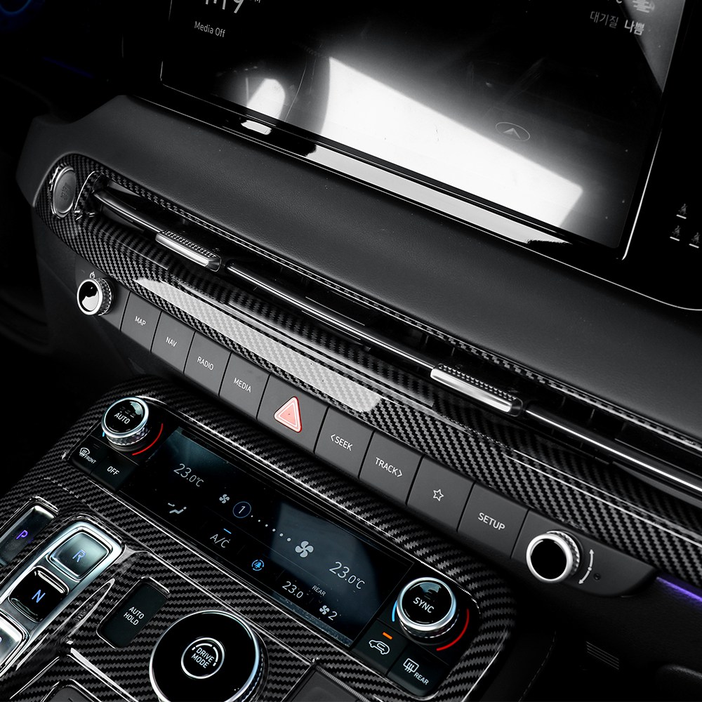 카스타 호환 더뉴 팰리세이드 카본 몰딩 센터페시아 송풍구 커버 실내 튜닝 용품 40,500원