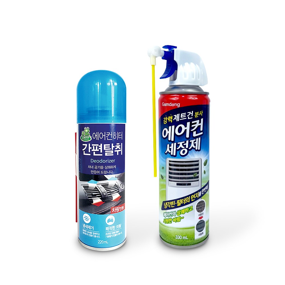 청개구리 에어컨세정제 가정용+차량용 세트 청소 탈취제 스프레이 필터 8,360원