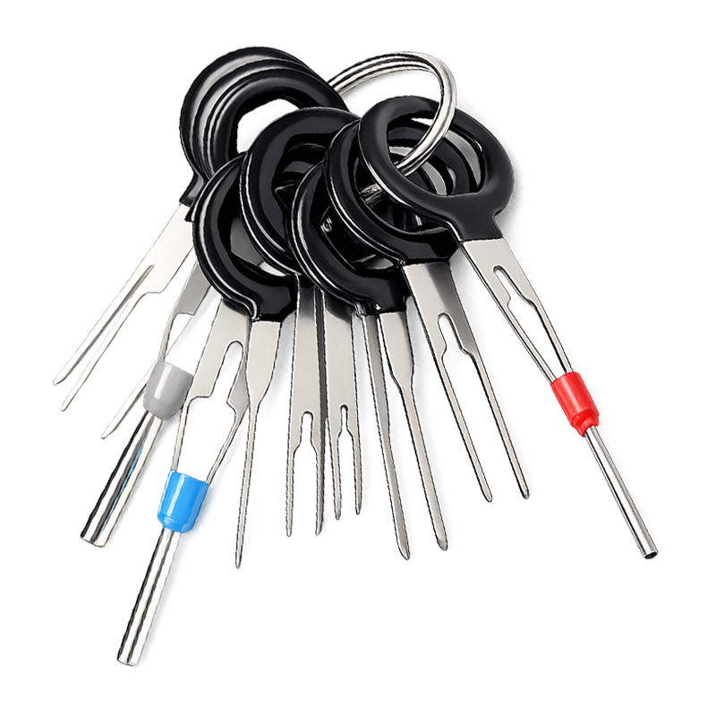 휴대용 자동차 터미널 제거 전선 커넥터 분리 분해/교체용 도구 플러그 단자 탈거 공구 11종 키트, 1세트 8,980원