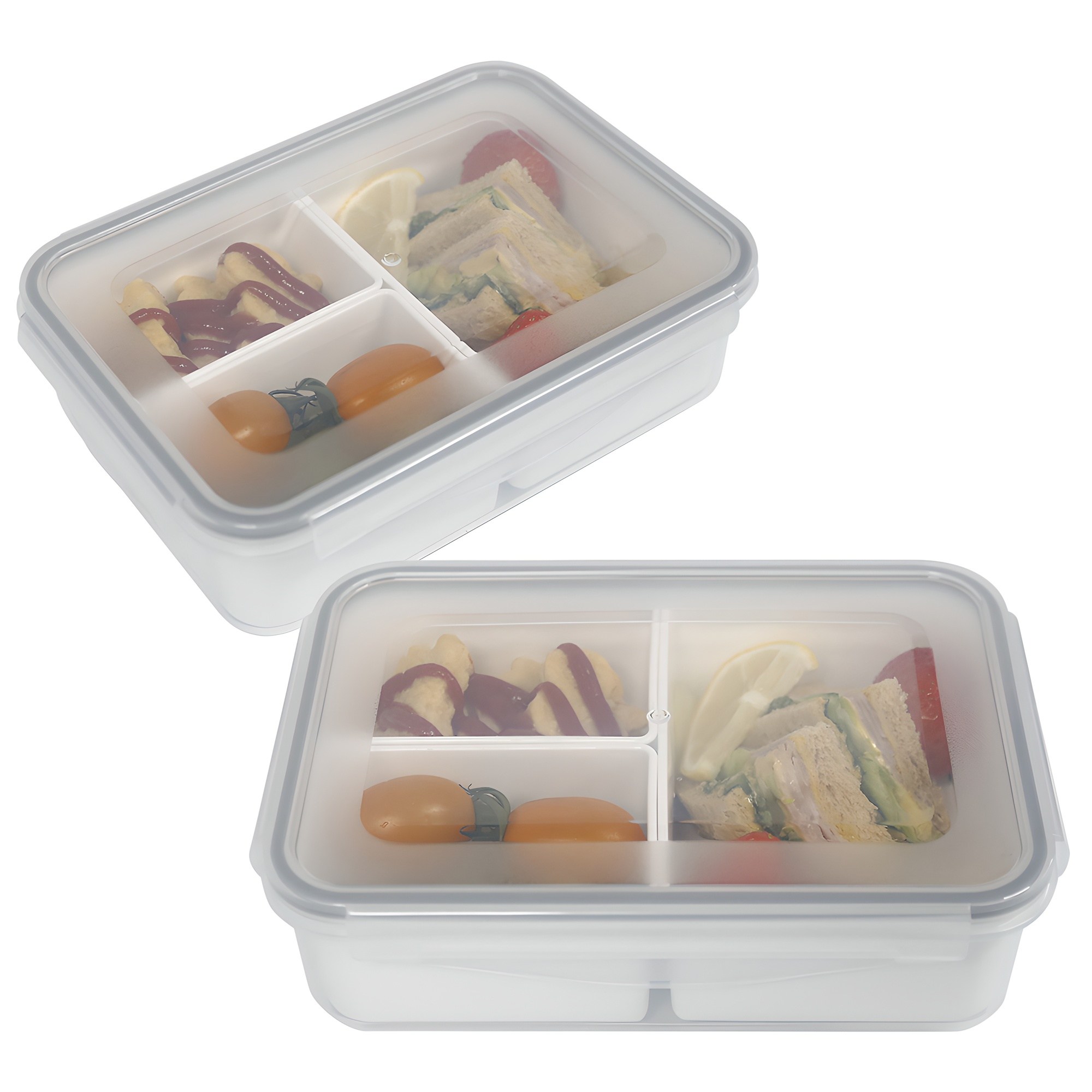 나누담 도시락 나눔찬통 3칸 밀폐용기 화이트 10,400원