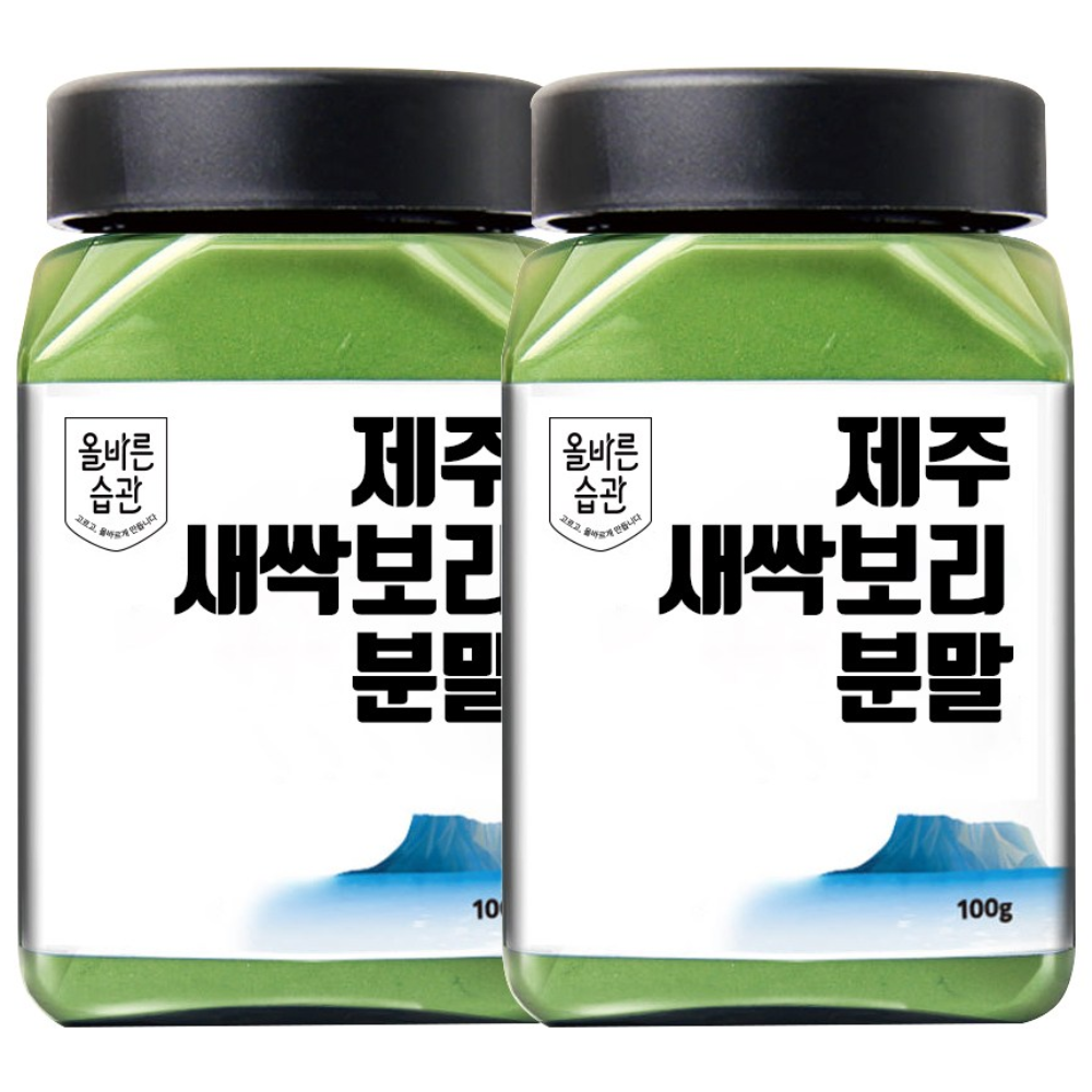 올바른습관 제주 무농약 새싹보리 분말, 100g, 2개 11,500원