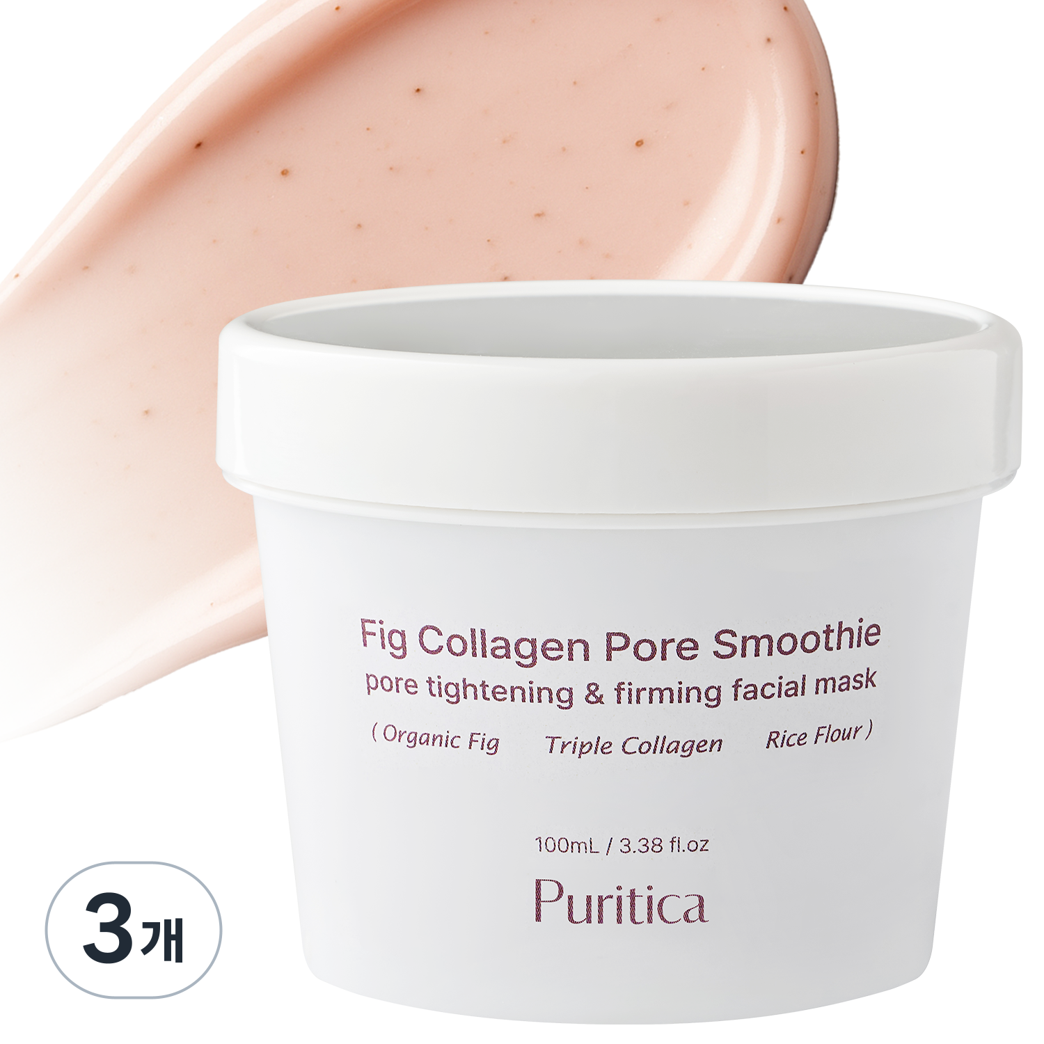 퓨리티카 무화과 콜라겐 포어 스무디 워시오프팩 모공수축, 각질제거, 3개, 1개입 45,310원
