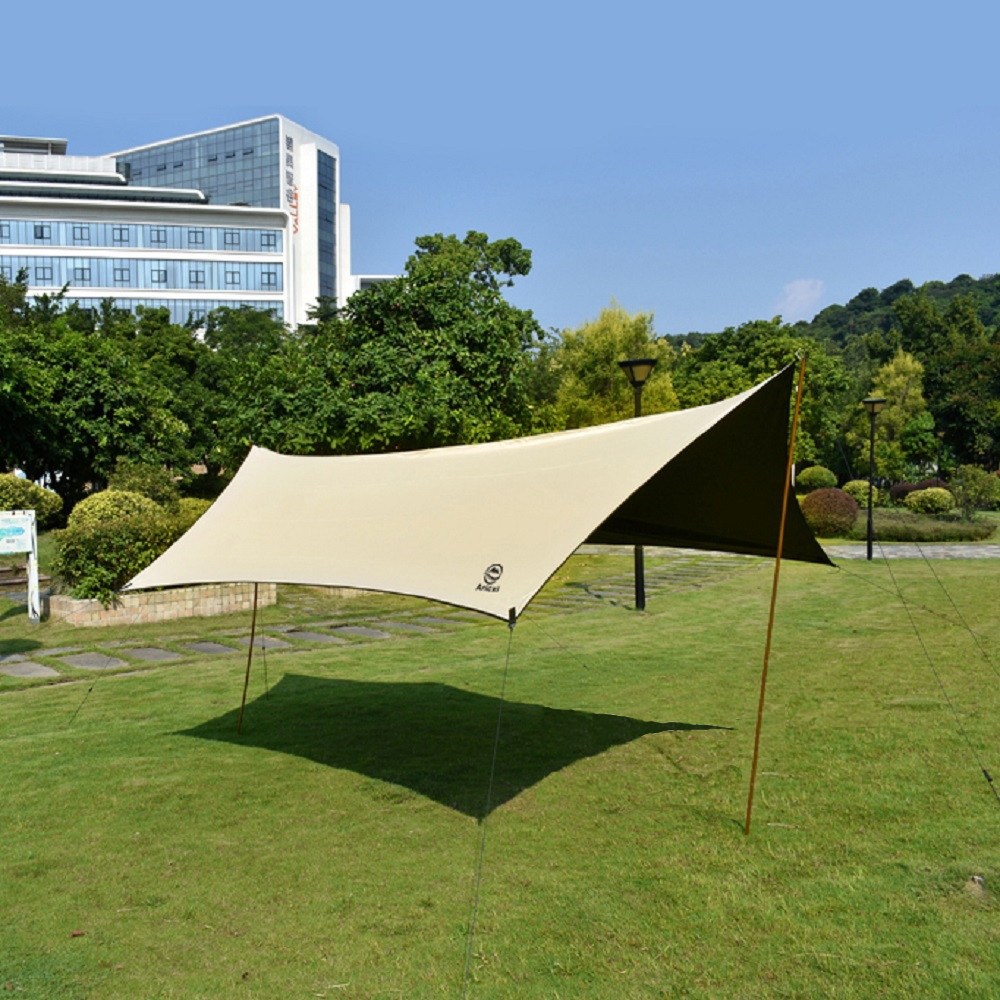 아릭시 블랙코팅 헥사 대형 베이지 양면 타프 경량 캠핑 렉타 그늘막 타프쉘 육각 사각 사이드월 타프스크린 109,900원