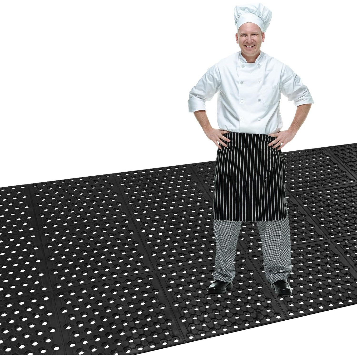 Kismetic 고무매트 업소용 바닥고무매트 업소용고무매트 현관매트 출입구 대형 미끄럼방지매트 PVC 발판매트 바닥 생고무 매트, 블랙, 1개 46,900원