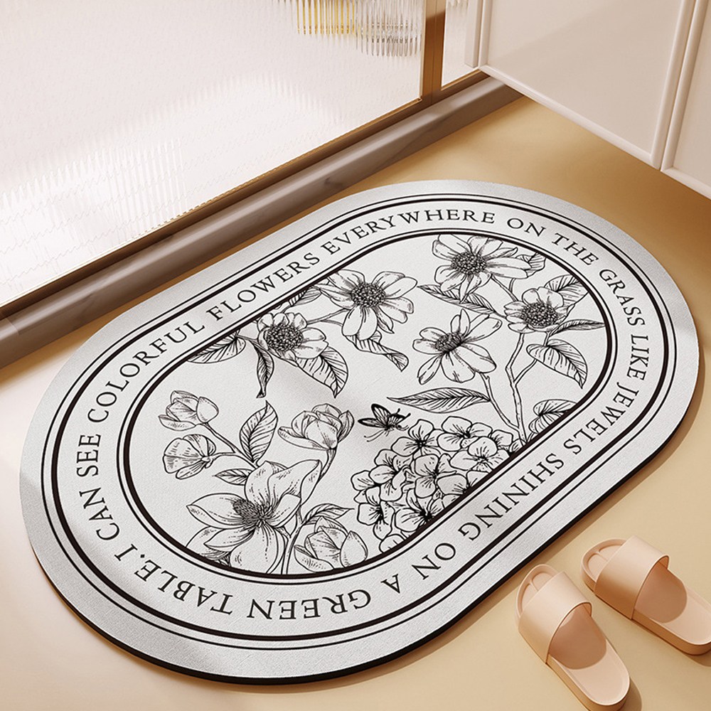모아룸 발매트 규조토 빨아쓰는 욕실 현관 북유럽 플라워 5,420원
