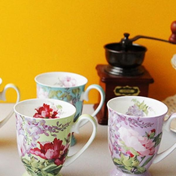 마이센스 라일락 머그컵 커플머그 커피잔 5P세트 마제스티 본차이나 머그 도자기머그 머그컵세트 119,190원