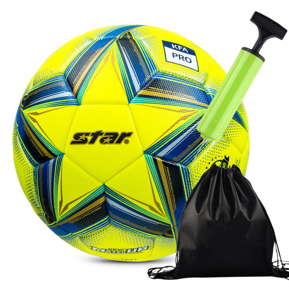 스타 풋살공 뉴 매치업 투센 볼펌프 볼가방 사계절 시합구, 1개, 라임 64,900원
