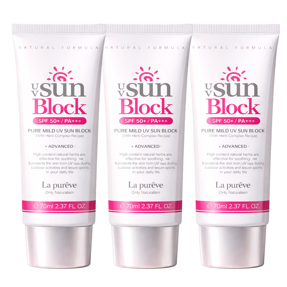라퓨레브 퓨어 무기자차 유브이 선블록 SPF50+ PA+++ 마일드 선크림 자외선차단 썬크림 7,900원