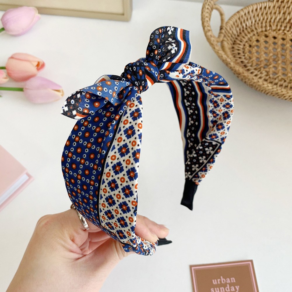 로맨틱모모 에스닉 보헤미안 훈녀 멀티 페이즐리 바캉스 리본 머리띠 12,500원