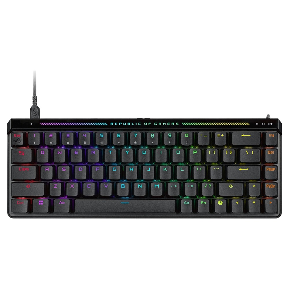 에이수스 유선 8K 영문각인 래피드 트리거 게이밍 키보드, 검은색, M605 ROG FALCHION ACE HFX, 마그네틱축(자석축) 291,000원