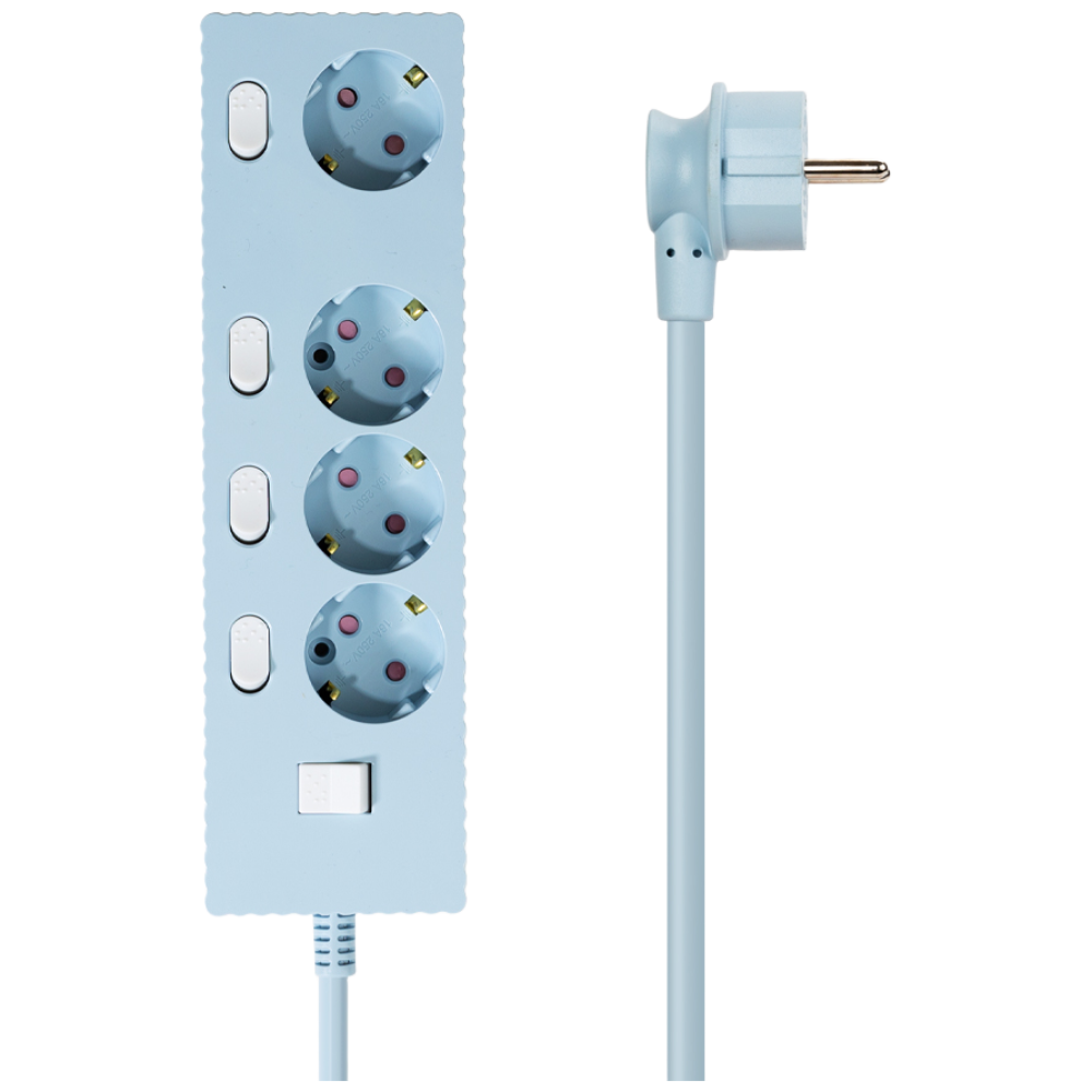 파워존 자동소화 4000W 고용량 웨이브 개별스위치 과부하차단 4구 멀티탭 50cm 1.5m 3m 5m 7m 32,100원