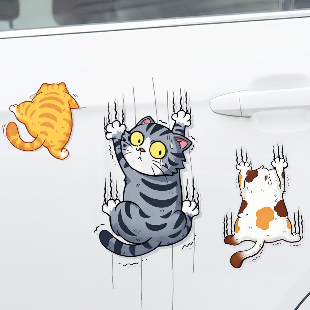 MF 고양이 자동차 기스 흠집 커버 스티커 3p, 1세트, A타입 대형 3p 6,900원