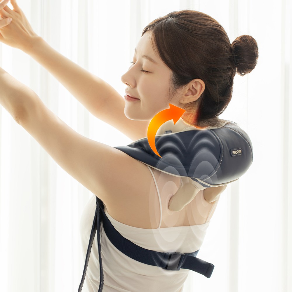 [슬룸 정품] 슬룸 넥숄더 힐링케어 V2 무선 목 어깨 마사지기 안마기 승모근 온열 찜질, 1개, SL25EQ05 119,800원