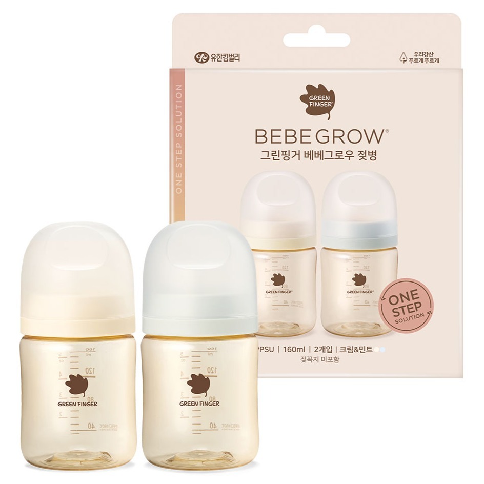 베베그로우 그린핑거 PPSU 트윈팩 젖병 2종 세트 26,100원
