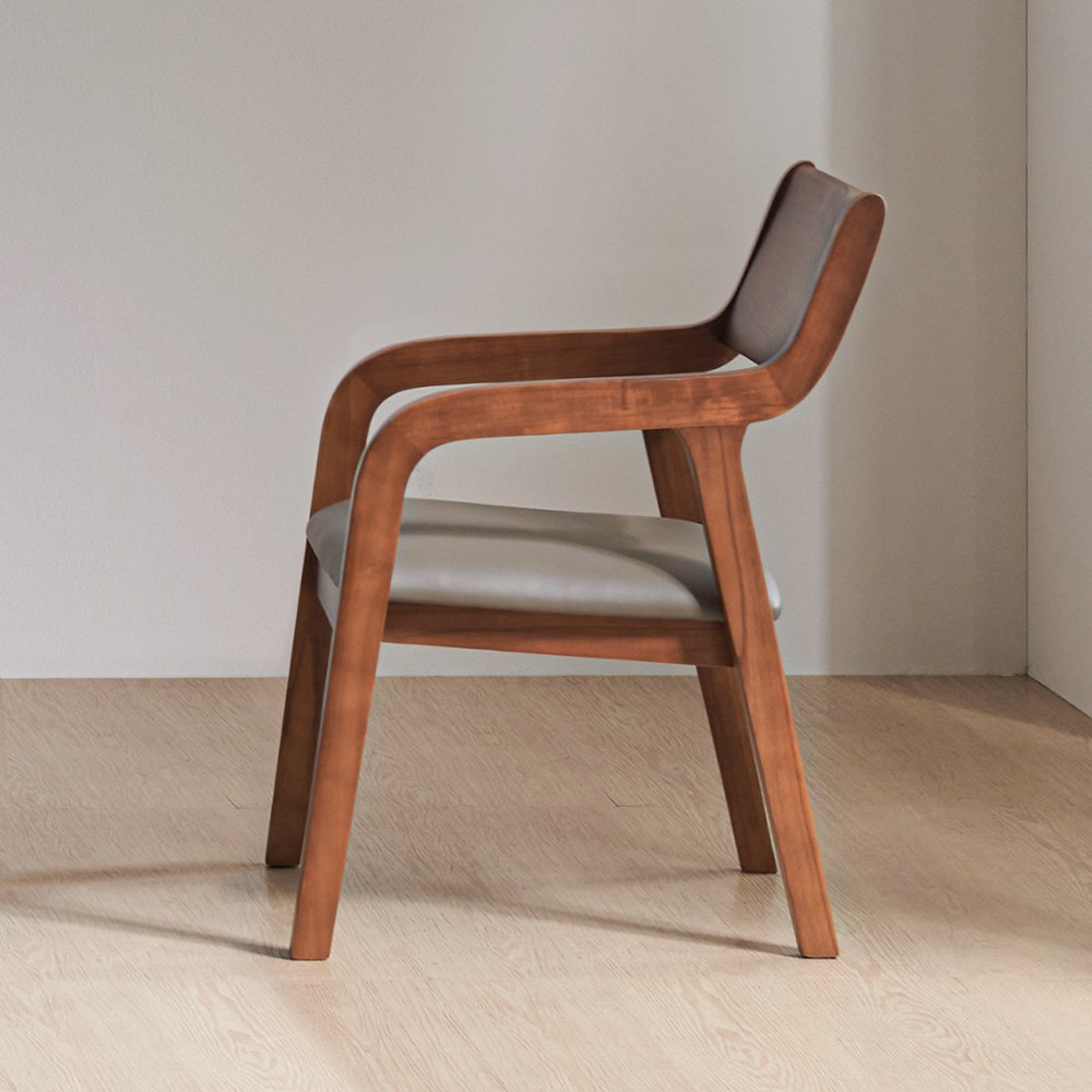 라로퍼니처 라인 참죽나무 원목 식탁 의자 카페 인테리어 체어, 단품 108,000원