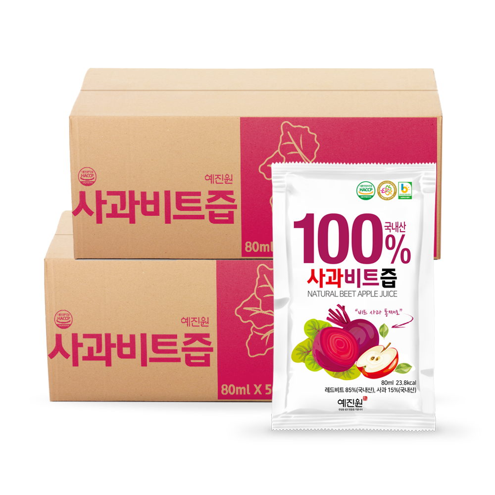 예진원 국내산 사과비트즙, 100개, 80ml 36,900원