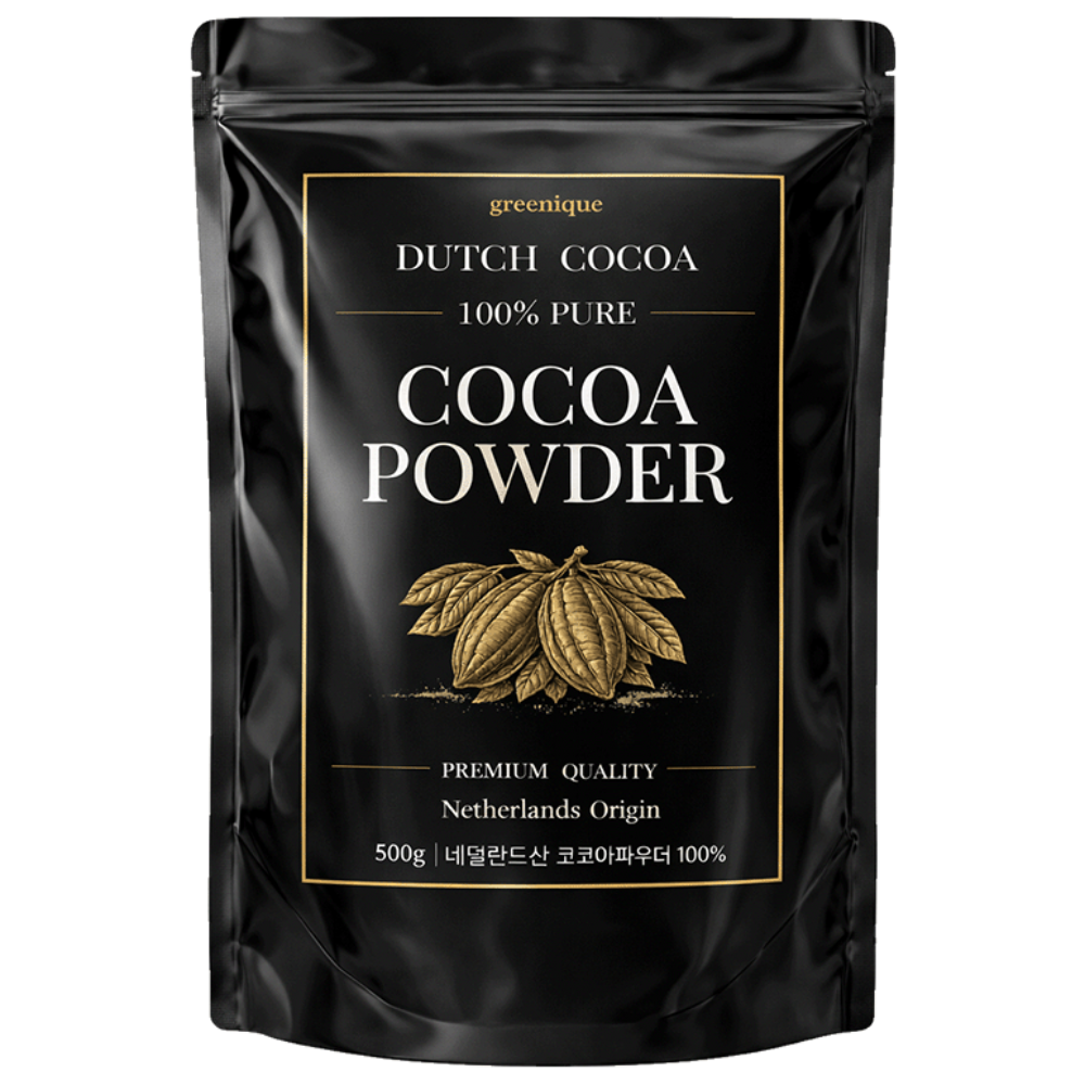 네덜란드 무가당 100% 더치 코코아 파우더 카카오버터 20-22%, 1개, 1개입, 500g 21,900원