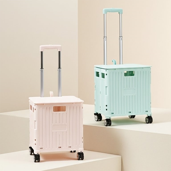 접이식 이동식 시장 장바구니 캠핑 카트 캐리어 WYC001 그레이 57,000원