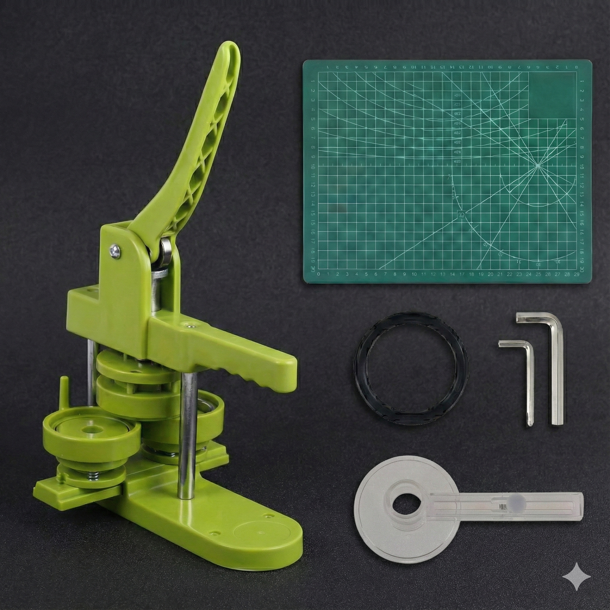 리키드 뱃지만들기 버튼 메이커 기계 44MM 58MM DIY 캔 배지 세트 핀 제작, 1개, 본체[44mm] 69,800원