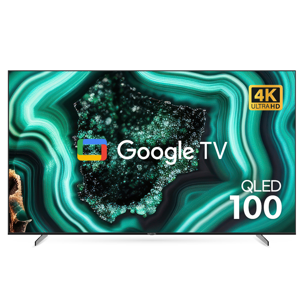 와이드뷰 4K UHD QLED 구글 스마트 TV, 254cm(100인치), EKW1001QA, 스탠드형, 방문설치 2,687,000원