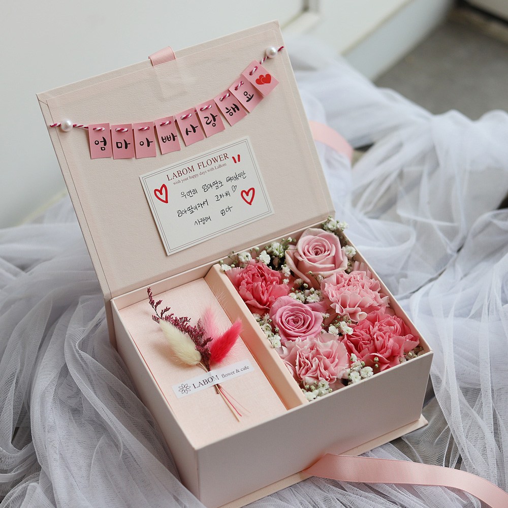 라봄플라워 생화100% 진짜꽃 용돈박스 어버이날 돈꽃상자 플라워박스 29,800원