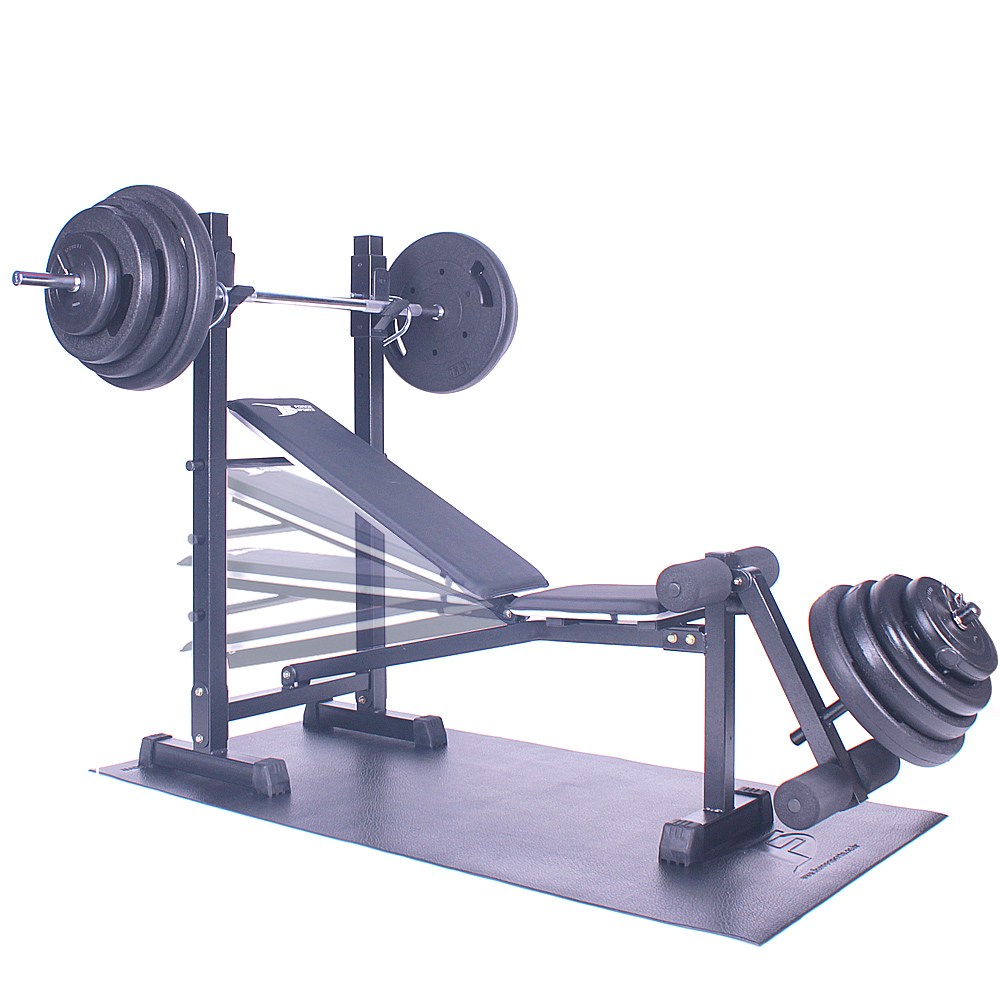 포스스포츠 (국산)포스각도레그벤치프레스 블랙원판10~80kg세트 184,000원