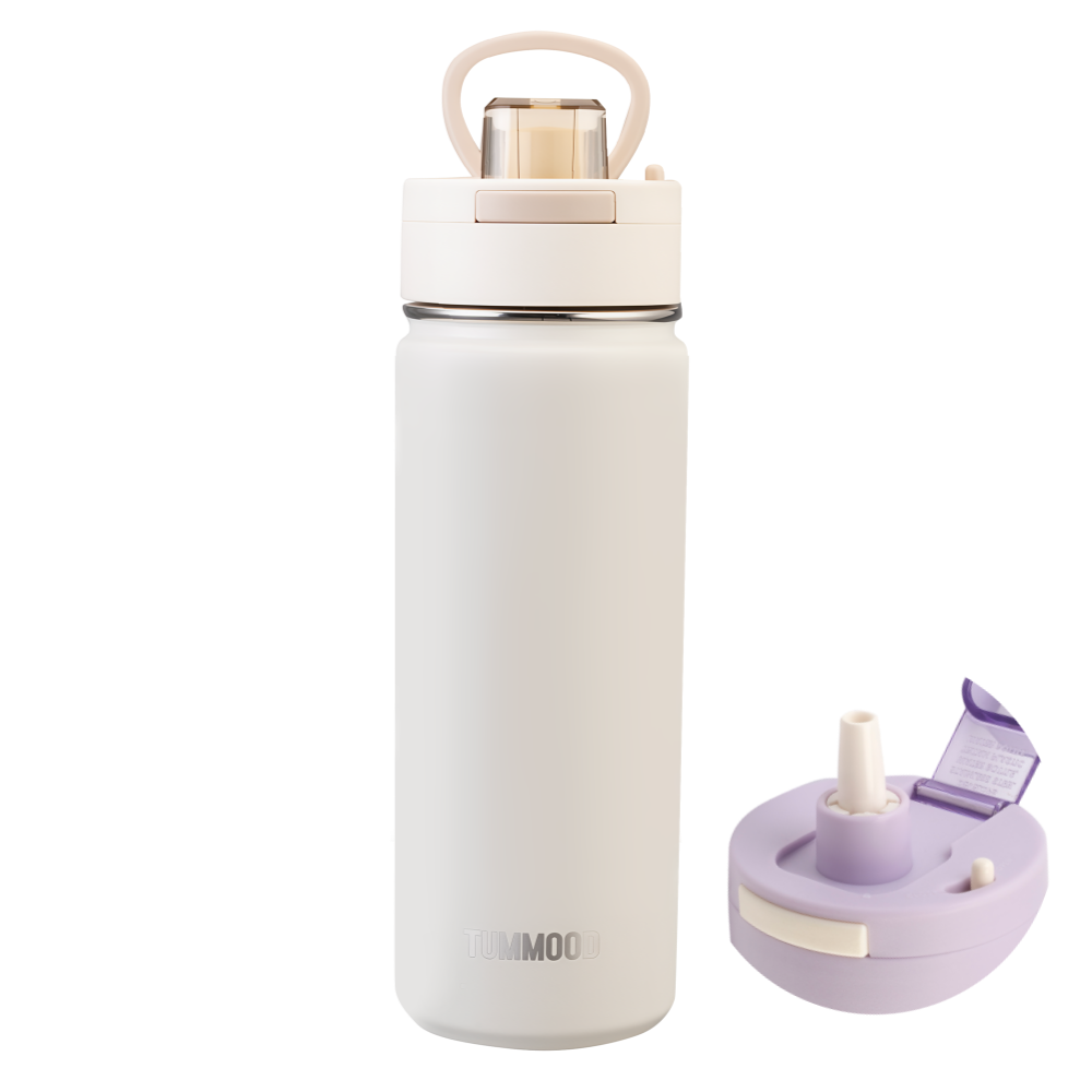 텀무드 텀블러 보온병 보냉 빨대 스텐, 1개, 600ml, 바닐라화이트 20,900원