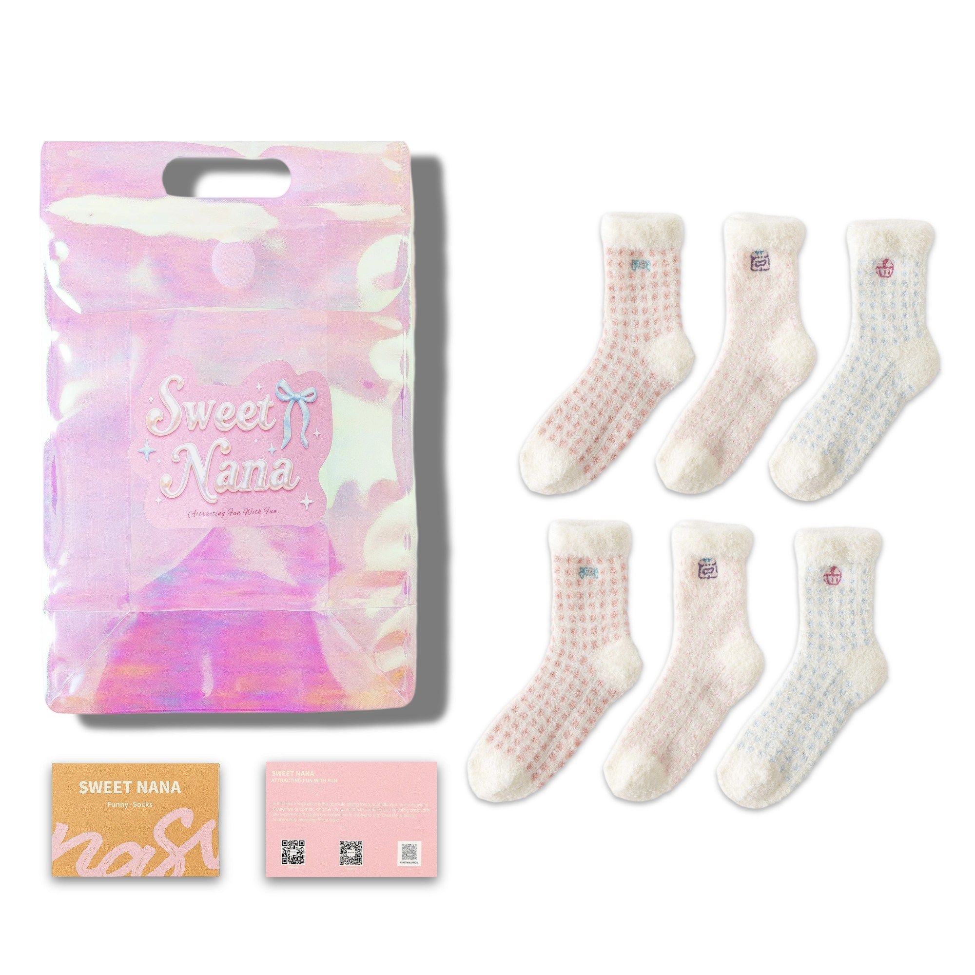 스위트나나  데일리 무압박 겨울 편안함 여성용  수면양말 2종 세트 1+1+1 15,800원