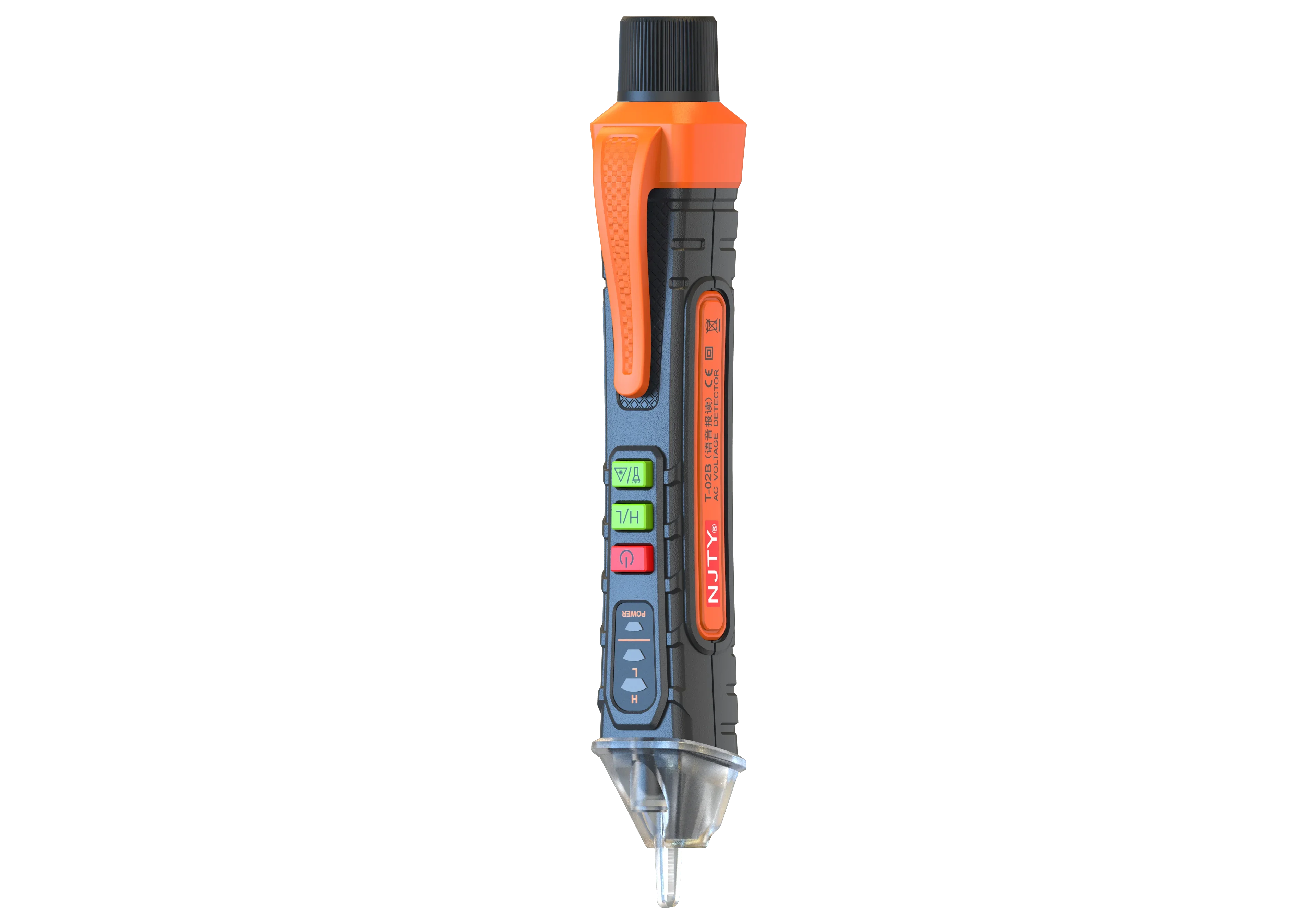 NJTY T02A 전압 검출기 전기 펜 AC 전압 테스터 스마트 브레이크 포인트 파인더 12-1000V 50/60Hz 비접촉 T 13,700원