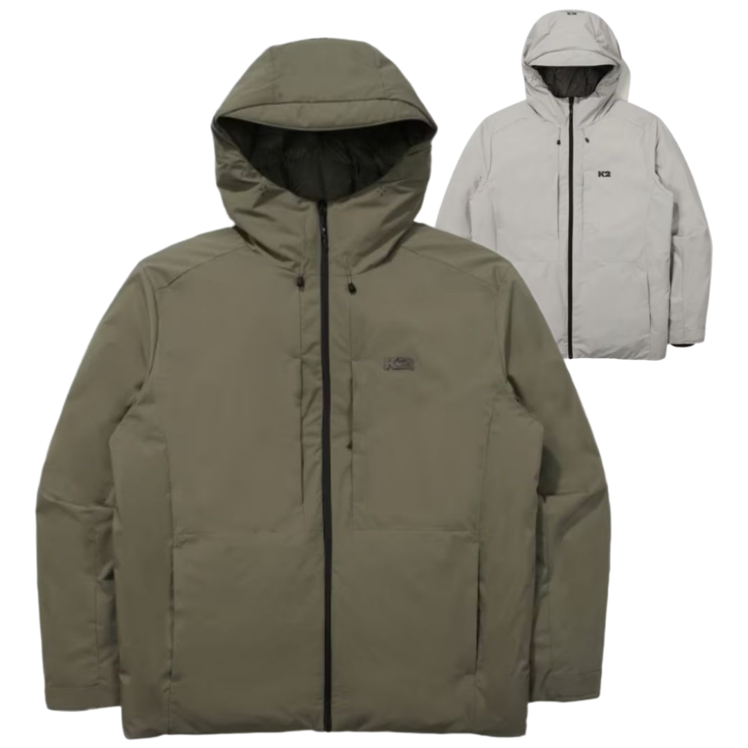 [백화점발송] K2 남성 패딩 씬에어 구스 다운 근무 현장 단체 작업 조깅 가벼운 겨울 점퍼 239,000원