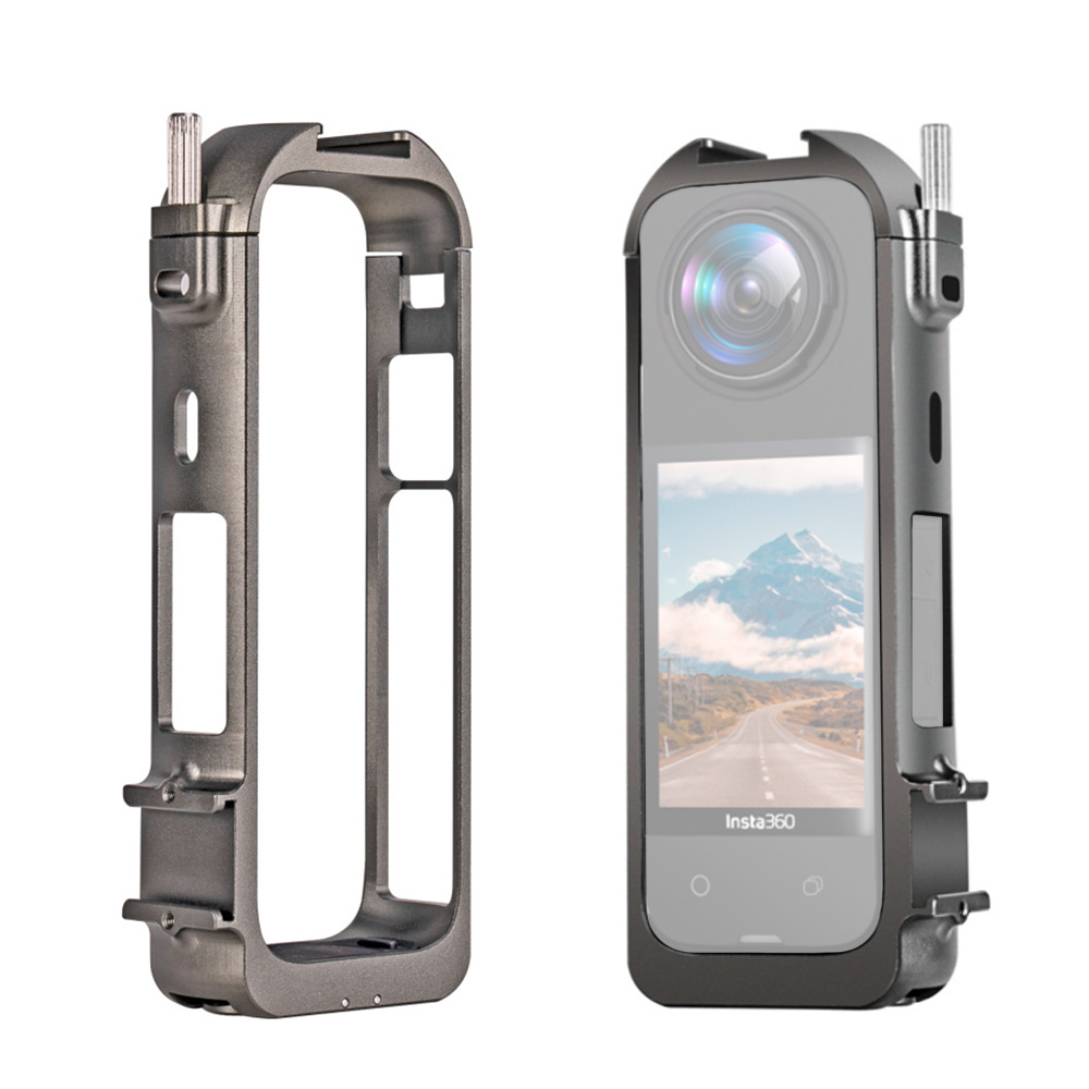 인스타360 X4 전용 메탈 멀티 유틸리티 프레임 케이스 케이지 듀얼 콜드슈 핫슈 Insta360 X4 악세사리, 1개, 단품 38,000원