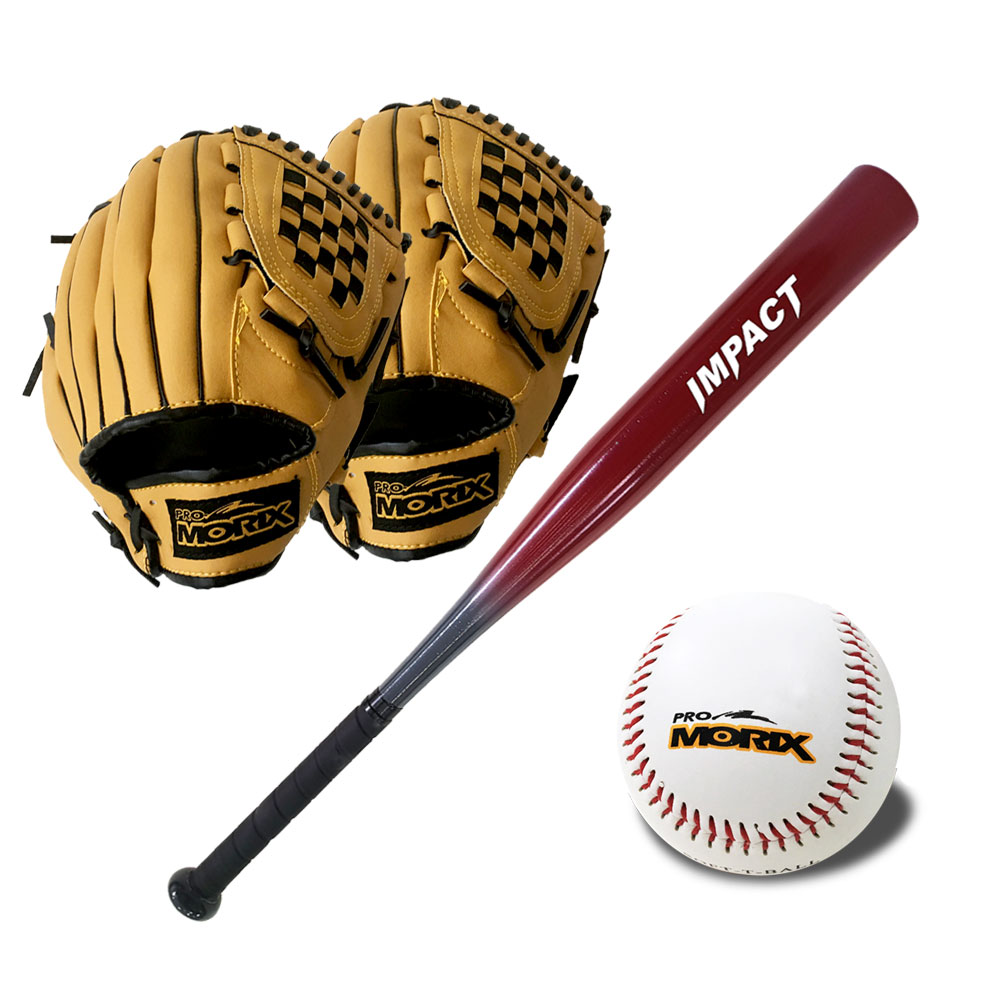 프로모릭스 브라운 야구글러브 2p+알루미늄 야구배트1p+야구공 1p 59,900원