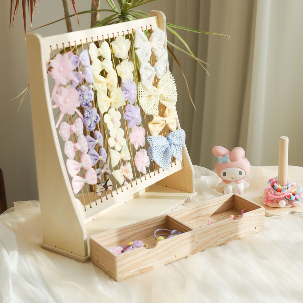 가누앤홈 원목 머리핀 헤어핀 스탠드형 정리대 머리삔 진열 보관 32,000원