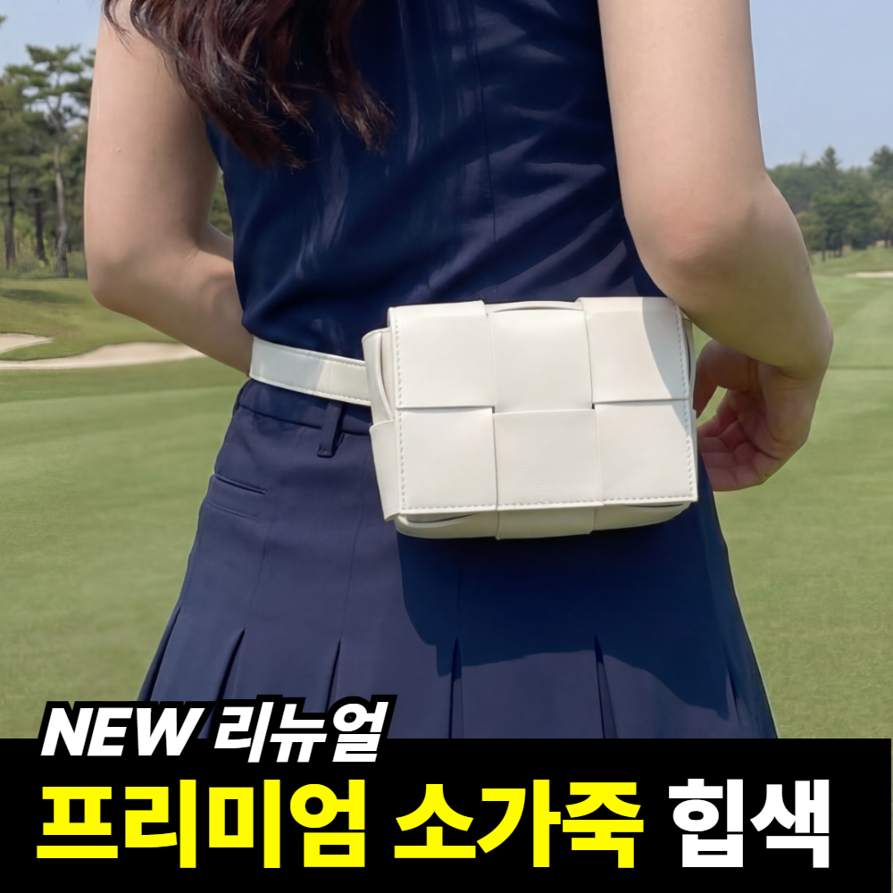 룰레 자체제작 소가죽 골프 힙색 벨트백 거리측정기 케이스, 1개, 아이보리 52,900원