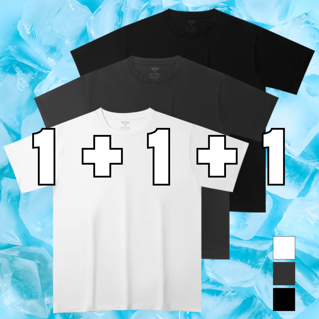 남녀공용 무지 쿨론 기능성 티셔츠 3장 13,900원