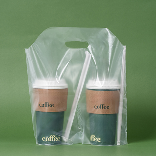 비닐캐리어 2구 1000매 컵 음료 커피캐리어 포장 배달 무지 테이크아웃, 1개, 1000개입 30,800원