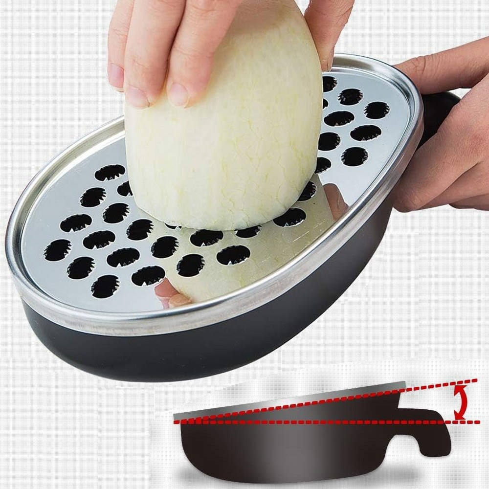 시모무라 프로그레이드 스텐  강판 손잡이 야채 무 이유식 강판 받침 분리형 20,200원