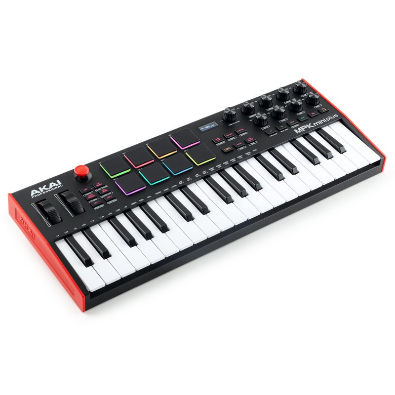 Akai Professional 37 키 USB MIDI 키보드 컨트롤러 MPC 패드 x8 CVGate MIDI 스텝 시퀀서 음악 제작 소프트웨어 부속 MacWindow PC 대응 MPK Mini plus 블랙 246,640원