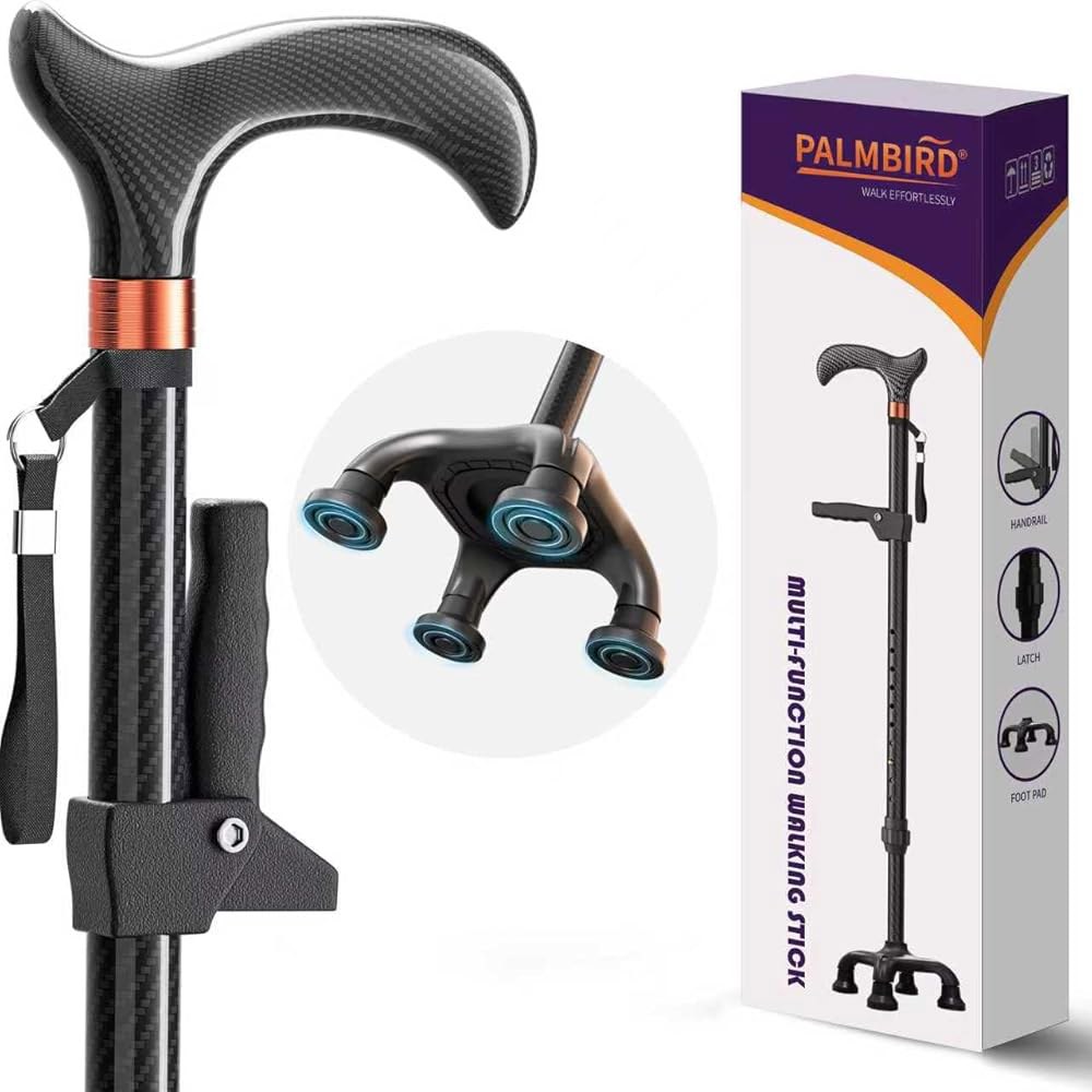 카본 파이버 워킹 지팡이, 보조 손잡이가 있는 가벼운 조절 가능한 인체공학적 그립 및 손목 스트랩, 분해가 용이한 여행용 u2013 스틱 119,500원