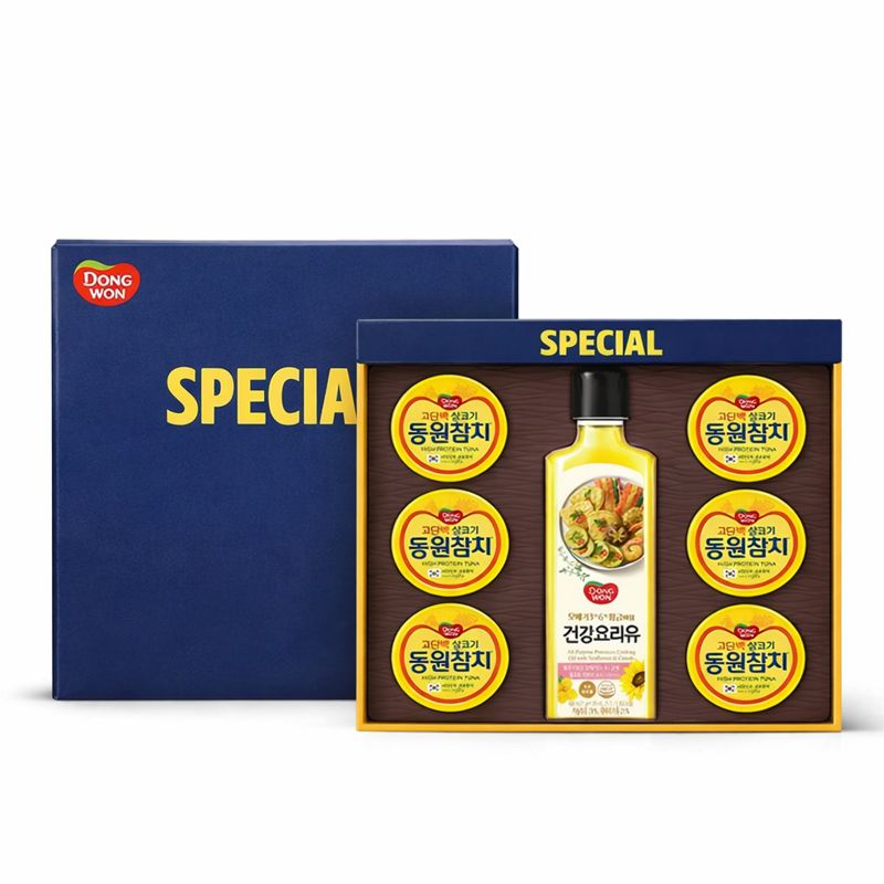 동원F&B 스페셜 O-77호 선물세트 6개입 1박스 (동원참치+건강요리유) 명절선물세트, 1개 173,900원