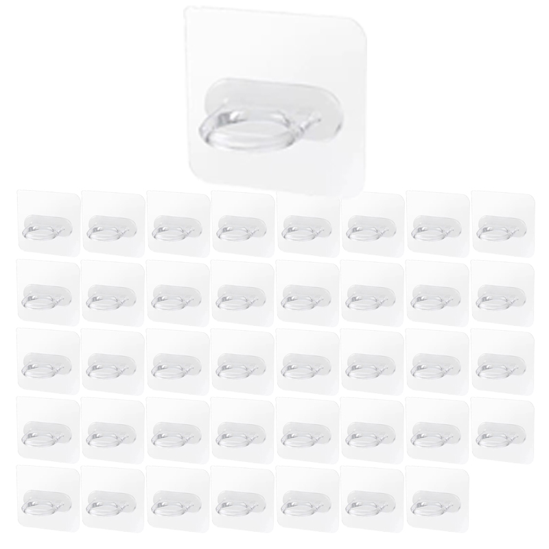 코히모 다용도 무타공 벽부착 욕실 용기 걸이 4W375, 투명, 40개 7,300원