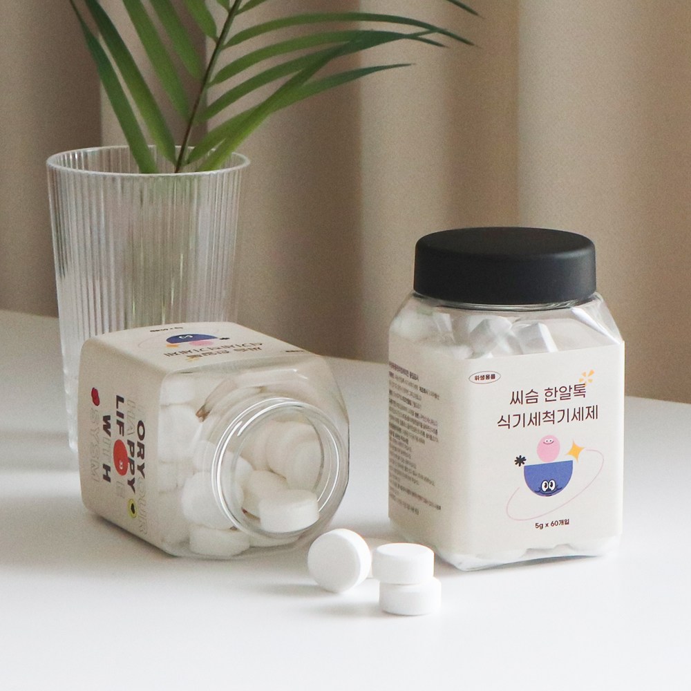 씨슴 식세기세제 식기세척기세제 올인원 타블렛형 5g 60개입, 1개, 300g 11,900원