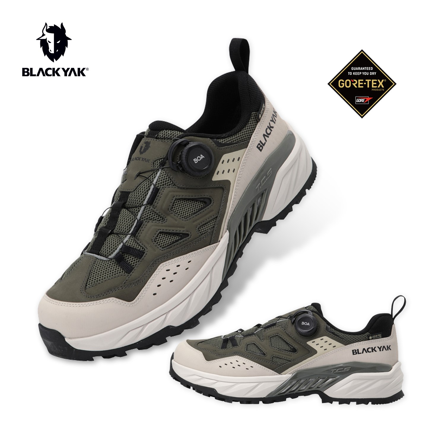 블랙야크 남성 그리프X 로우 D GTX 착화감좋은 전천후 가죽 등산화 쾌적한 방수 트레킹화 ABYSHXV003 249,000원