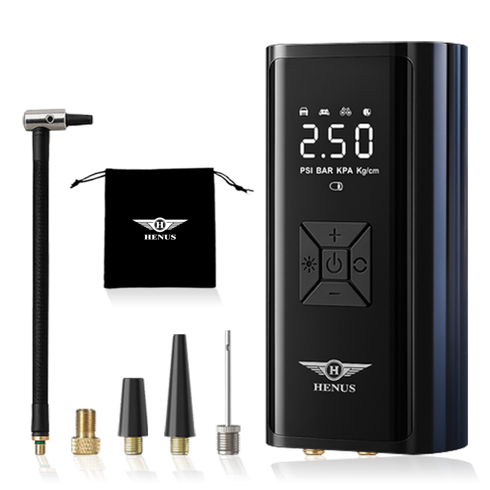 헤누스 타이어에어 휴대용 타이어 공기압 주입기 무선 올인원 공기 주입기 6000mAH 22,900원