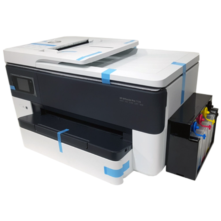 무한잉크 대용량 1400ml 오피스젯 프로 7720 무한 잉크젯 복합기 hp7510후속 모델 hp7110 프린터 삼성 sl j2920 프린터 대체 가능 모델 579,000원