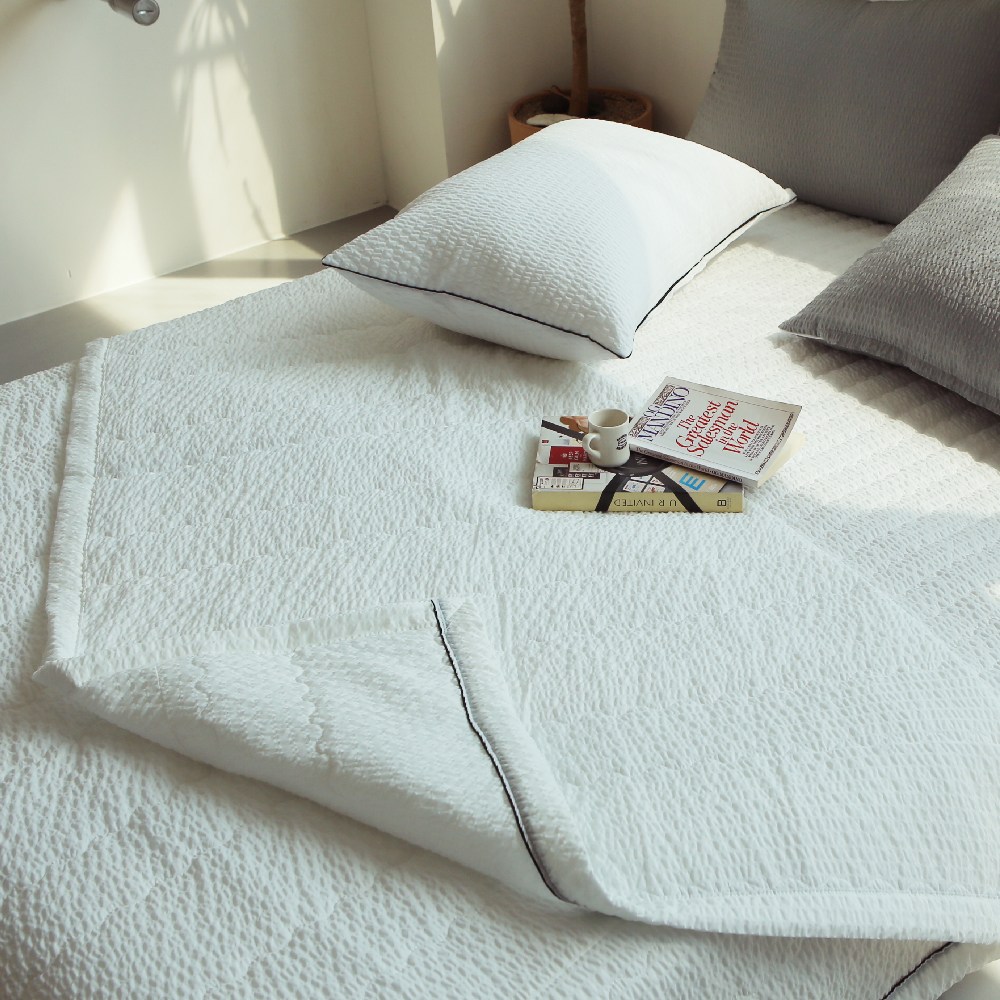 지베딩 심플 먼지없는 냉감리플 스노우리플 여름 이불세트/ 패드 17,900원