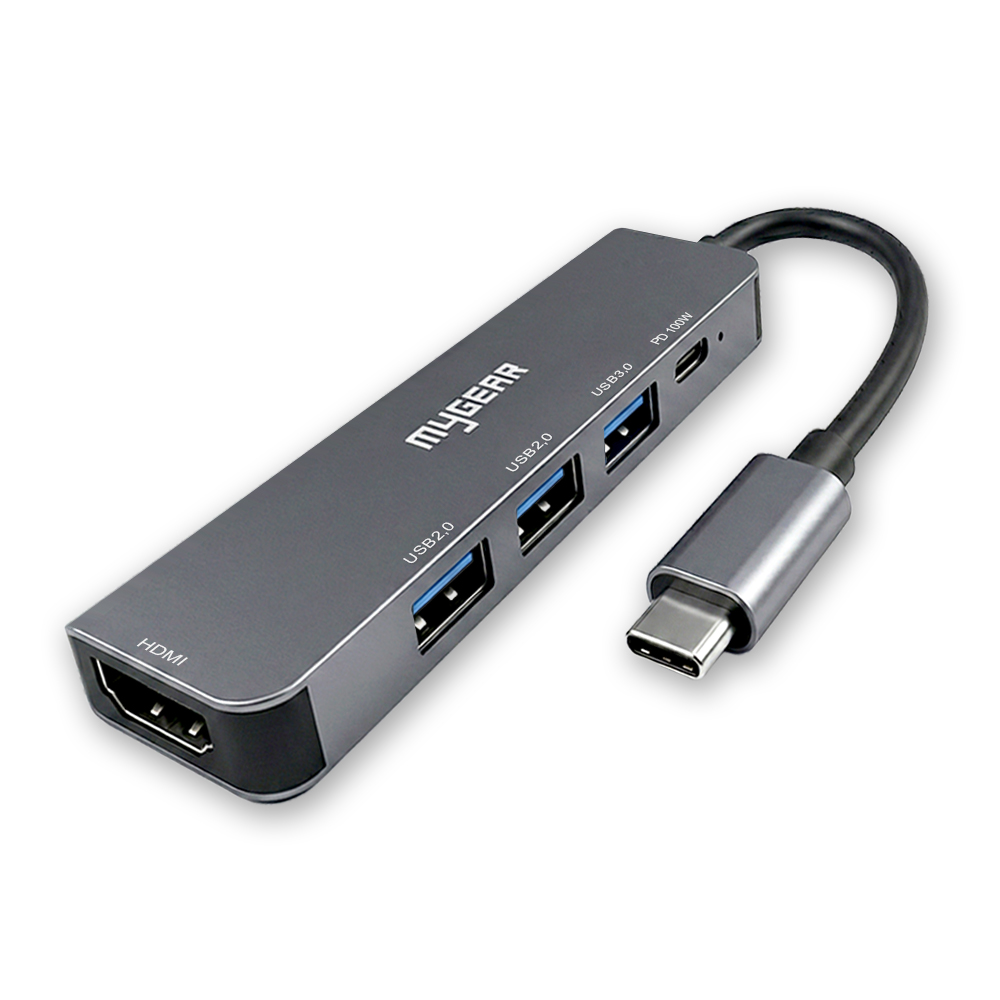 마이기어 5 in 1 C타입 USB 3.0 멀티 허브 4K HDMI PD100W 삼성 DEX 미러링 호환 MYGR-UH5P1 12,400원