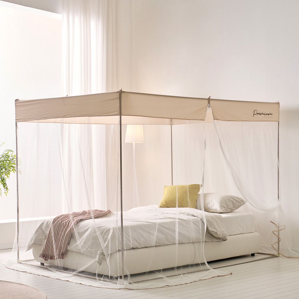 솔트 썸머샌드 사각 모기장(스텐봉 포함) 침대 원터치 모기장 텐트 캐노피 특대형 아기 유아 텐트형 방충망 모기차단 73,400원